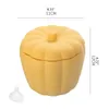 Pumpkin Shaped Double Layer Ice Bucket with Lid Silicone Cube Maker Mold Tray 220509