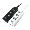 Hub universal de alta velocidade Mini USB 4 Porta 2.0 Cubs com o adaptador de cabos de padrão de soquete de cabo para laptop PC
