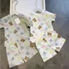 小売夏の赤ちゃんの子供のかわいい綿漫画セット、Tシャツ ショーツ0-3T 220507
