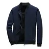 Men's Jackets Men Solid Teddy Lined Bomber JacketMen's