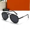Les dernières ventes à la mode populaire Femmes Designer Sunglasses Pilote Plaque de métal Cadre combinée de qualité supérieure Anti-UV400 Lens avec boîte