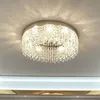 Modernt tak ljuskrona vardagsrum hem hall flicka dekoration sovrum lyxig kristall ljus fixtur matlampa inomhus belysning