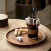 Японский стиль стеклянная кофейная кружка ореховая чашка рукав Es Kawaii ковейка красивое чай пиво милое 220509