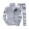 Parcours masculins 2pcs / set Spring Tracksuit mascules femmes Sweat-shirt de sport