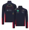 Felpa da corsa formula F1 Wellknown Team 2021 Felpa con cappuccio con cerniera intera Tuta da moto giacca antivento con sa217M