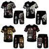 Summer 3d Men s Short shorts STILTE FEROCIOL Lion Sportswear Tracksuit O pescoço Manga curta Cloth Clothing SU 220613