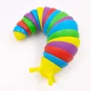 Party Favor 8 inch grote 3D naaktslak gelede flexibele worm speelgoed alle leeftijden opluchting anti-angst zintuiglijke speelgoed voor kinderen GG0202054890