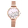 PCs de relógios de pulso relógios femininos de bracelete de água de ouro rosa joias de joalheria feminino hour hour casual quartzo pulso watcheswatches hect22
