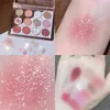 Eye Shadow Colors Transparent Eyeshadow Palette Multi-color Pearl Matte Pigment Glitter Highlighter Earth Color Beauty MakeupEye