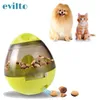Dog Treat Ball Pet Food Dispener Chew Toy Interactive IQ Tumbler Leakage Feeder Cats Playing Training Pets Supply Y200330