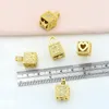 Pendant Necklaces Copper Gold Plated Padlock Heart Pendants For And Earrings Zircon Jewellery Crafts Wholesale Pdta438Pendant