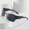 Solglas￶gon unika ￶verdimensionerade kvinnor Rimless Steampunk Mirror Men Fashion Goggles Shades UV400Sunglasses