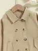 Toddler Boys Raglan Sleeve Double Breasted Trench Coat SHE