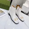 Designer Boots Luxury Boot äkta Leather Martin Boots Ankel Booties Woman Short Boot Sneakers Trainers Slipper Sandaler av Shoebrand W163 05