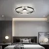 Deckenleuchten, moderner LED-Kronleuchter für Wohnzimmer, Schlafzimmer, weiß/schwarz, Innenbeleuchtung, Lampe, Dekoration, Leuchte