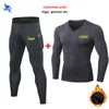 Trajes deportivos de lana para hombres de estiramiento de secado rápido personalizados con joggers de bolsillo móvil Entrenamiento Gimnasio Fitness Chándales Running Set 220615