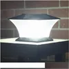 Solar Wall Lights 24Led Pillar Light Led Post Pole Kolomlamp voor Outdoor Gate Hek Courtyard Cottage Household Park Drop Delivery Dhbbe