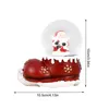 Decorazioni natalizie Sfera di cristallo Babbo Natale Bambola decorativa Pupazzo di neve Ornamenti con colori vivaci Durevole Traslucido Adatto a CChrist