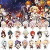 Keychains 20st/Lot Genshin Impact Zhongli Diluc Keychain Cosplay Söt Venti Paimon Tartaglia Mona Akryl Key Chain Pendant Keyring