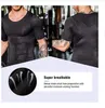 T-shirt da uomo Camicia da body building a compressione Uomo Casual Semplice Tinta unita Pieghettato T-shirt sportive senza maniche corte Taglie forti