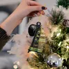 ديكورات داخلية السيارة الخلفية مرآة المرآة قلادة مخصصة معطف الإطفاء معلقة الحلي Auto Xmas Tree Party Bag GiftInterior