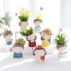 Etli Bitkiler Ekici Avrupa Tarzı Çiçek Mini Kaktüs Saksı Noel Düğün Ev Dekorasyon Dekor Zanaat BBB15105