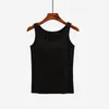 Camisoles Tanks Frauen 2022 Mode Gepolsterter Bh Tank Top Weibliche Modell Spaghetti Solide Cami Weste Damen Gebaut In G05295P