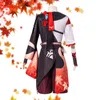 Kaedehara Kazuha Cosplay Come Genshin Impact Cosplay Kimono Warrior Samurai Full Uniform Wig Suit Halloween Comes J220527