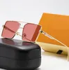 Luksusowe projektantów okularów przeciwsłonecznych dla kobiet mężczyzn okulary przeciwsłoneczne 949 Metalowe lustro szklane soczewki na zewnątrz szklanki podróży na zewnątrz