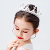 Clips de cheveux Barrettes Fashion Gold Silver Color Crystal Crowns For Kids Child Girls Pearles Tiaras Diadems Accessoires de mariage BRI3471356