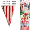 Decorative Flowers & Wreaths Advertising Hanging Flags Striped Pennant Ban 1 Set Of 10/30M Plastic Rope Carnival Themed PartyDecorative