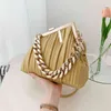 Purses Outlet 2022 summer new popular sling one Shoulder Messenger hand bill of lading shoulder contrast color thick chain women's bag