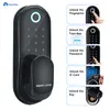 SmarDeer Electronic per Tuya Smart Door Lock con WiFi Fingerprintsmart cardpasswordkeyApp unlock Keyless entry 220704