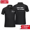 Summer Mens Polo Shirt Casual Short Sleeve Personal Company Group Custom Men and Women Custom Top 101 220609