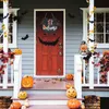 Decorative Flowers & Wreaths Hanger Decor Door Wreath Welcome Halloween Decoration Front Home Olive LargeDecorative