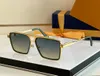 Herren-Designer-Sonnenbrille für Damen, übergroße Gläser, Sommerstil, Sonnenschutz, Anti-Ultraviolett, Retro-Platte, Plank, Gold, Silber, Vollformat, modisch