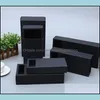 Party Favor Event Supplies Festive Home Garden 14x7x3cm Black Beige Der Packing Box Present Bow Tie Packaging Kraft Paper Carft Cardboard
