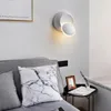 Lámpara de pared 360 grados junto a la cama SALA de estar a un lado Escaleras Accesorio de luz Aplique ajustable Rotación BL20Wall