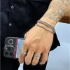 Unisex dubbele laag Cubaanse kettingarmband hiphop getij titanium staal licht luxe kleine eenvoudige mannen gestapelde mode sieraden accessoires