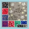 Other Pet Supplies Home Garden Ll Products 24Colors Cat Blanket Cushions Dogs Paw Star Print Blankets Dog Bath Del