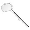 1 st ögonfransspegel förstoringskontroll av ögonfransförlängningsmakeup speglar rostfritt stålhandtag för falska ögonfransar ympningsverktyg