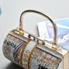 HBP Femmes Dollar Scent Sacs brillants Rhinaistone Clutch Money Purses Fashion Sac à main Dîner de fête de mariage 220722