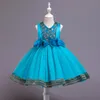 Платье Princess Flower Girl Dress Summer Tutu Свадебная вечеринка по случаю дня рождения детские платья для девочек детский костюм подросток для выпускного вечера FS7802 0725