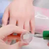 Modèle d'art d'ongle en Silicone coloré joint poignée transparente timbre à ongles de transfert français avec strass outil de manucure bricolage