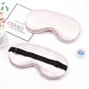 Accueil Masques de fête Soie Sleeping Eye Mask Sommeil Rembourré Shade Patch Eyes Cover Vision Care Travel Portable Sleeps Masks Relax BlindfoldZC1059