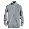 Herrtröja tjocka akrylfiber vinterens höstbas tröja tröja tröja topp tröjor l220801