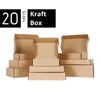 Vintage Color Kraft Paper Gift Box Paket Paket Candy -Gefälligkeiten Display Mailer -Boxen 21092602 220427