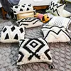 Pillow Case Boho Cushion Cover Woven Tufted Throw Pillow Covers Decorative Chenille Luxury Case for Sofa Bed Chair Nordic Home Decor 220623