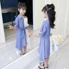 女の子のドレスガールズブラウスドレスパッチワーク春秋の子供カジュアルスタイルの服6 8 10 12 14GIRL'S