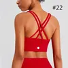 LL-WX1249 Donne Yoga Outfits Summer Gym Gest Girls Running Bra Ladies Cash Casual AdweleSless Sports Awear Esercizio fisico indossare molti colori